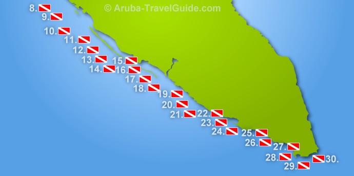 South dive sites map