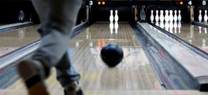 Throwing a bowling ball