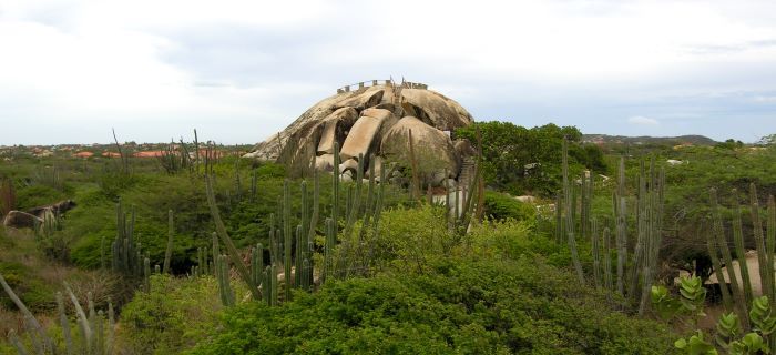 Casabari Rock Formation and Aruba Landscape