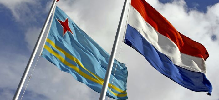 Flags of Aruba and The Netherlands
