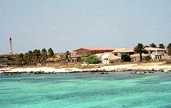 Aruba seen from a boat