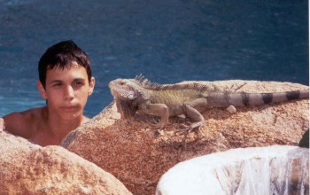 Nick and an Iguana