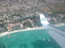 Aruba seen from the plane