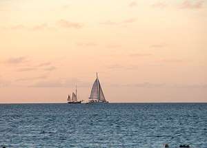 Sunset sailing