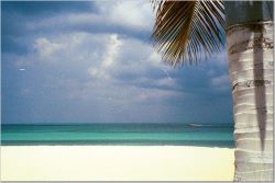 beach and clouds