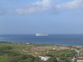 Cruise ship passing by