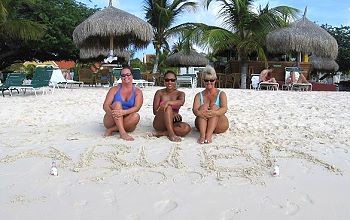 The girls having fun on their Aruba Vacation 2005!