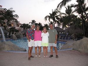 The Family at the pool