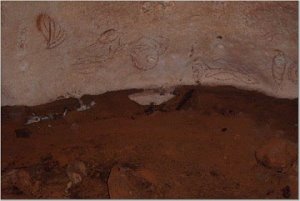 Cave writings and drawings